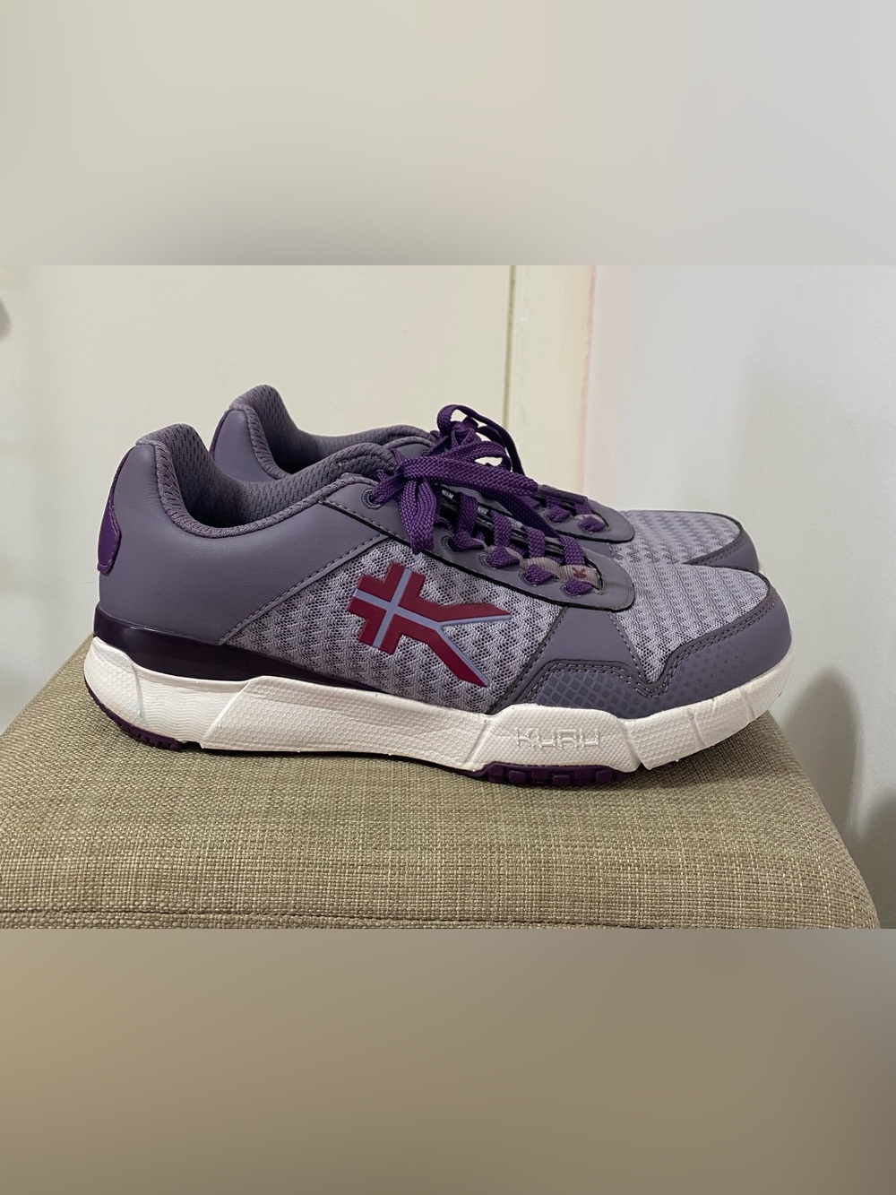 KURU Purple Trainer with Maroon Logo Accent